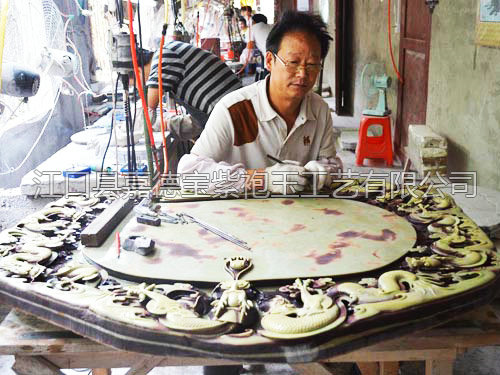 紫袍玉茶盤九五至尊加工中